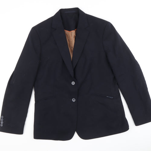 Brook Taverner Mens Black Polyester Jacket Suit Jacket Size 44 Regular