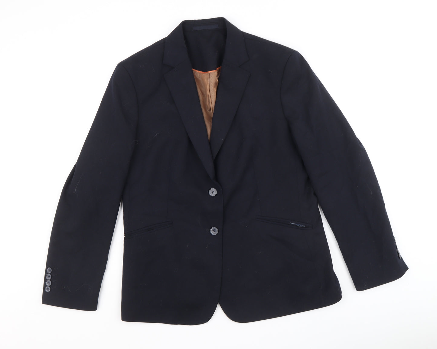 Brook Taverner Mens Black Polyester Jacket Suit Jacket Size 44 Regular