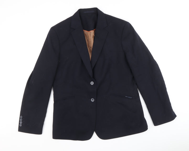 Brook Taverner Mens Black Polyester Jacket Suit Jacket Size 44 Regular