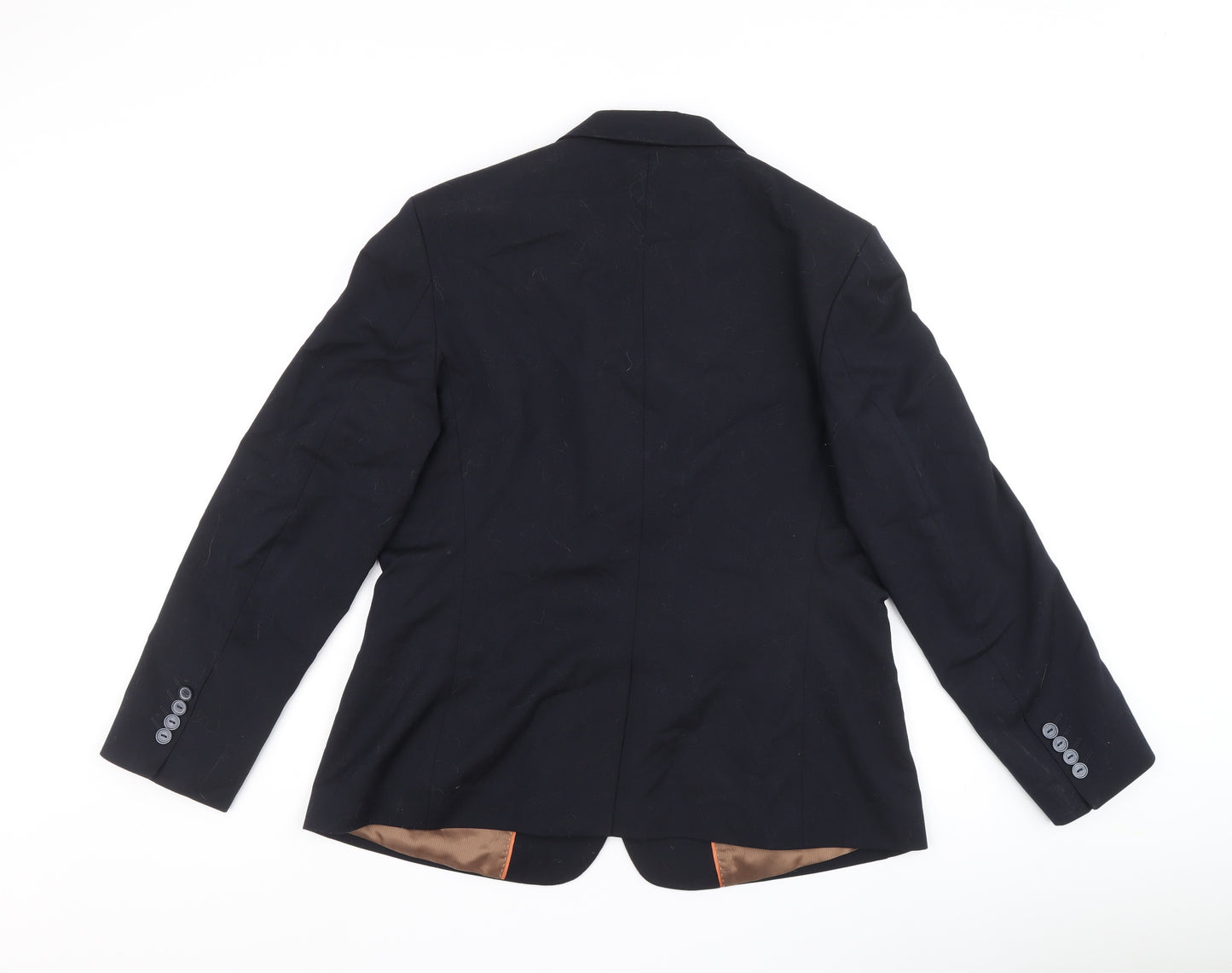 Brook Taverner Mens Black Polyester Jacket Suit Jacket Size 44 Regular