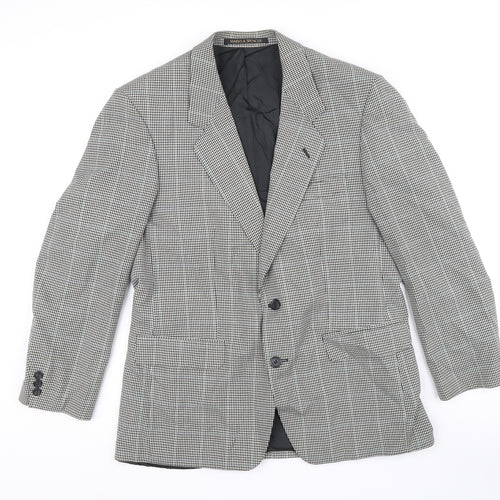 Marks and Spencer Mens Multicoloured Geometric Polyester Jacket Blazer Size 40 Regular