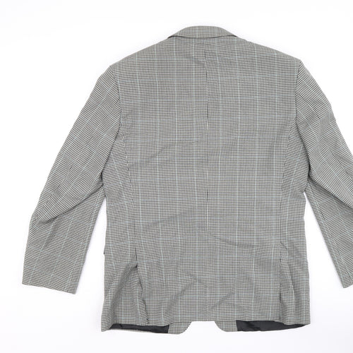 Marks and Spencer Mens Multicoloured Geometric Polyester Jacket Blazer Size 40 Regular