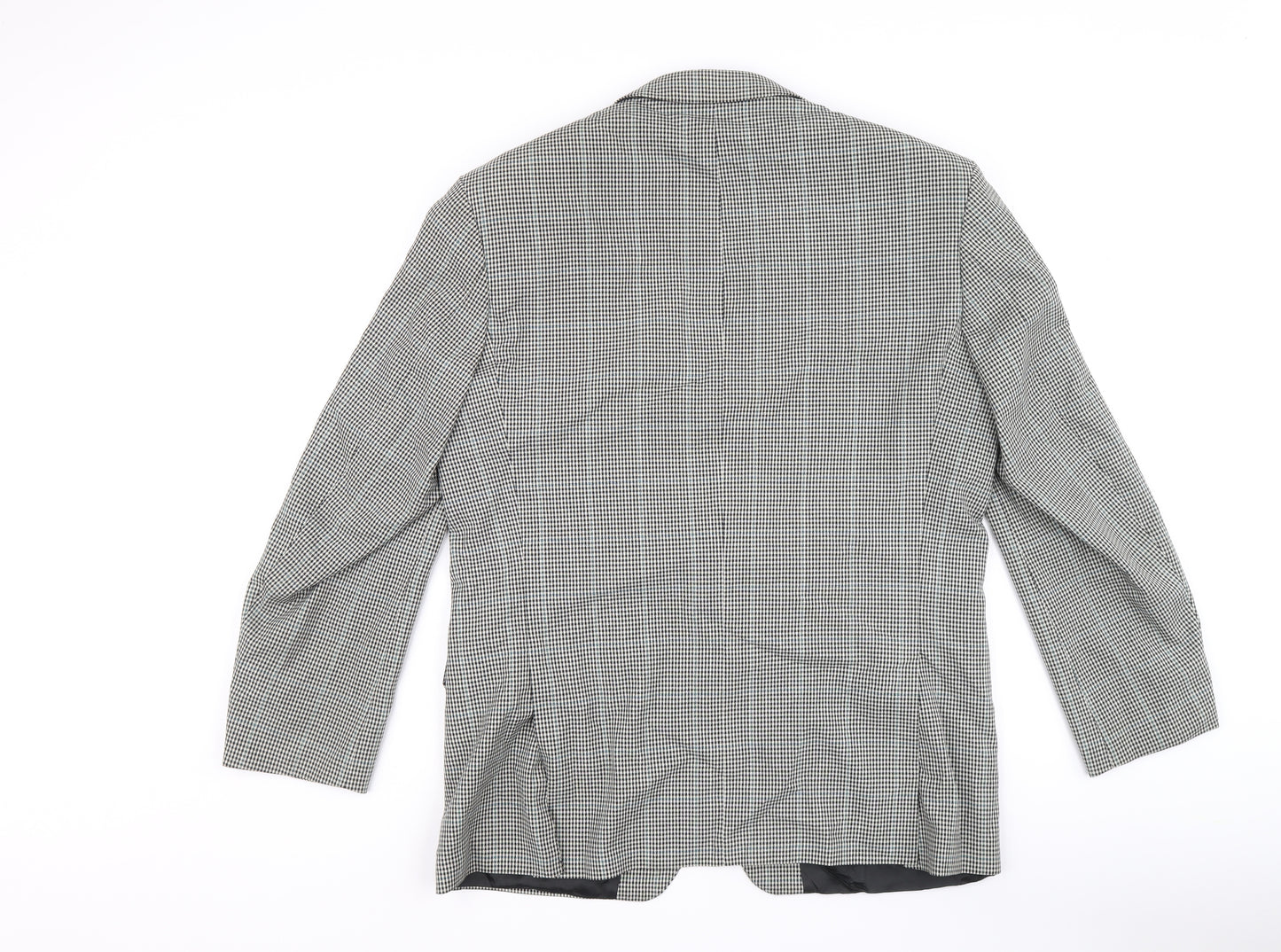 Marks and Spencer Mens Multicoloured Geometric Polyester Jacket Blazer Size 40 Regular