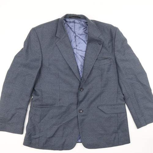 Skopes Mens Blue Polyester Jacket Suit Jacket Size 42 Regular
