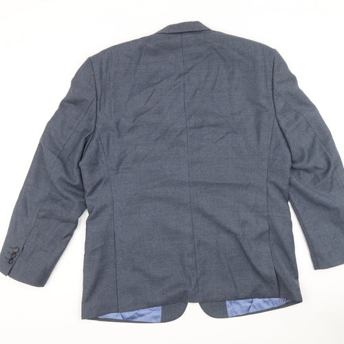 Skopes Mens Blue Polyester Jacket Suit Jacket Size 42 Regular