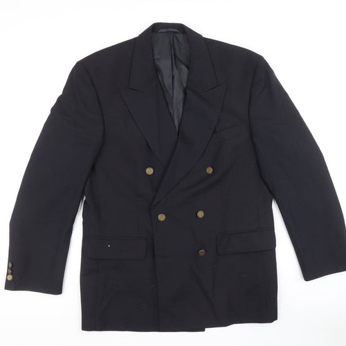 Burton Mens Black Polyester Jacket Blazer Size 40 Regular