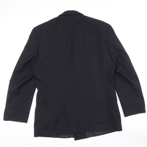Burton Mens Black Polyester Jacket Blazer Size 40 Regular