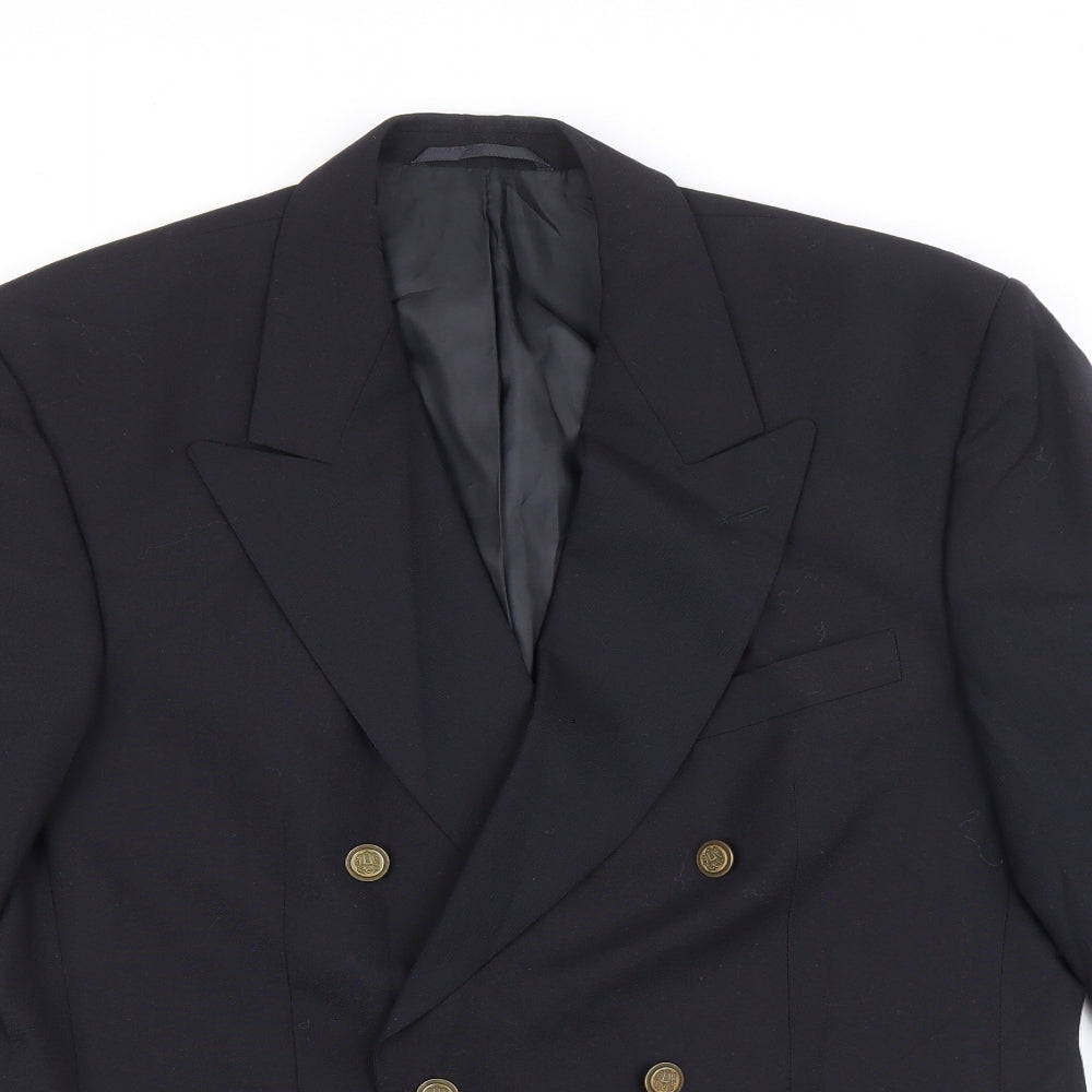 Burton Mens Black Polyester Jacket Blazer Size 40 Regular