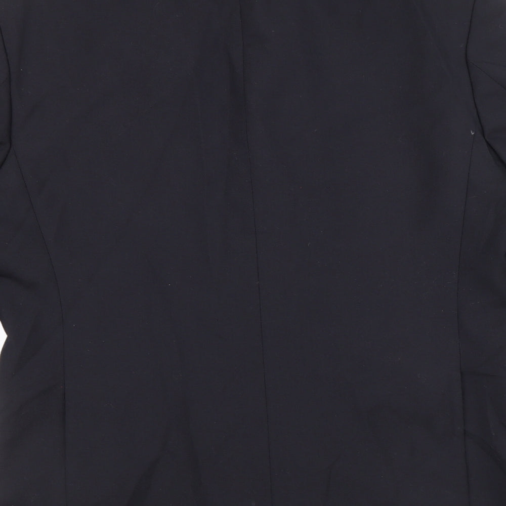 Burton Mens Black Polyester Jacket Blazer Size 40 Regular