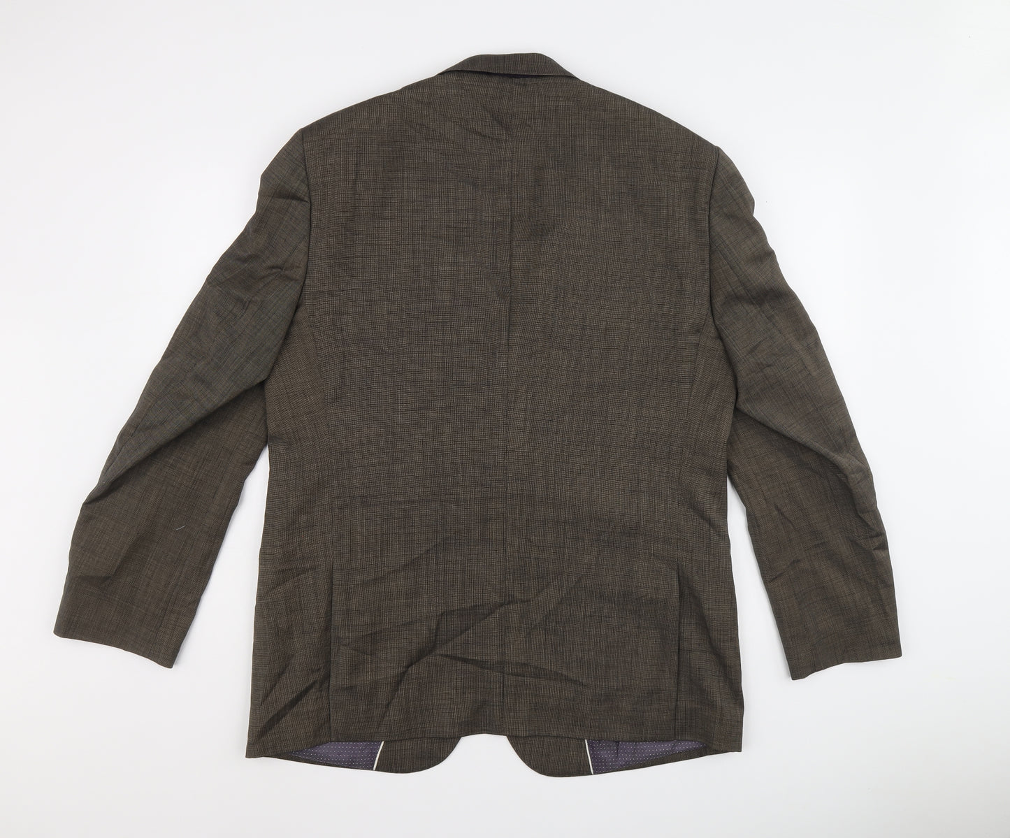 Sacoor Mens Grey Wool Jacket Blazer Size 54 Regular - Five button sleeve