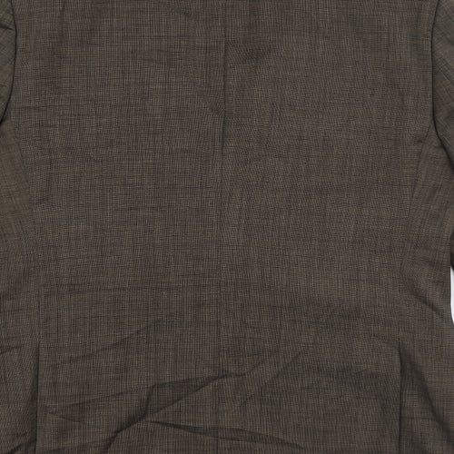 Sacoor Mens Grey Wool Jacket Blazer Size 54 Regular - Five button sleeve