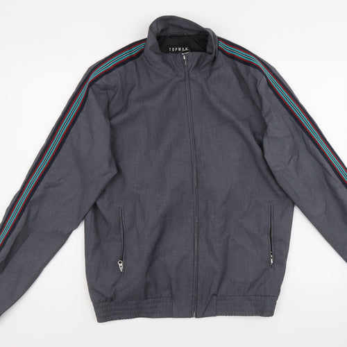 Topman Mens Multicoloured Jacket Size L Zip