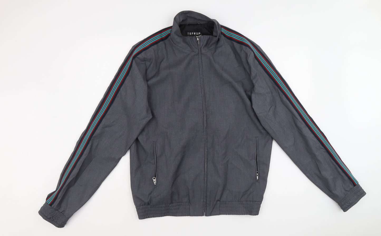 Topman Mens Multicoloured Jacket Size L Zip