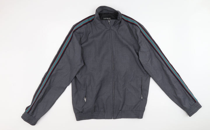 Topman Mens Multicoloured Jacket Size L Zip