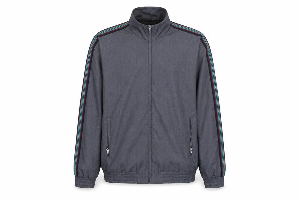 Front view of Topman men’s multicoloured jacket, size L, zip