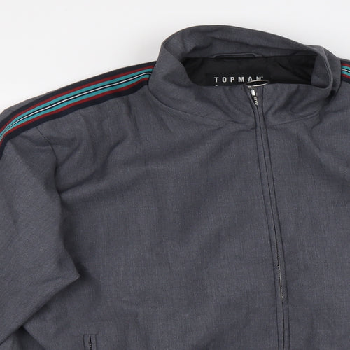 Topman Mens Multicoloured Jacket Size L Zip