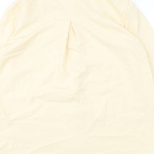 PRETTYLITTLETHING Womens Beige Polyester Basic Button-Up Size 4 Collared