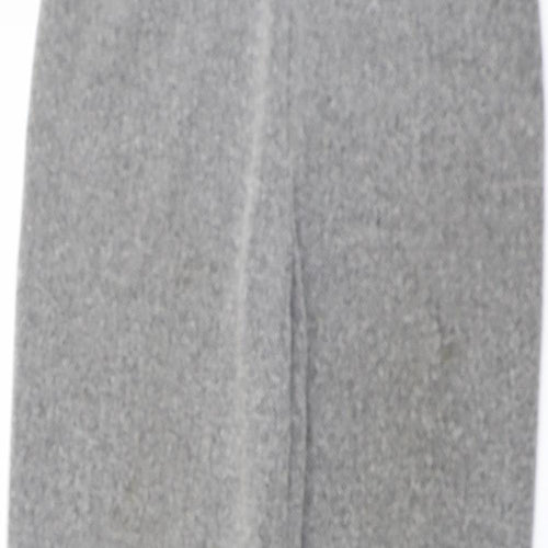 DASH Womens Grey Polyester Trousers Size 10 L27 in Regular