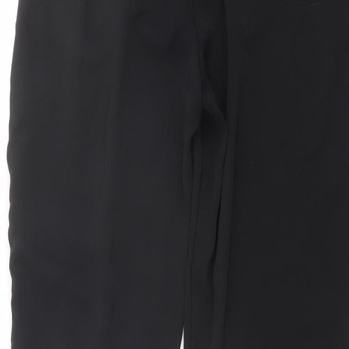 ASOS Womens Black Polyester Trousers Size 10 L25 in Regular Drawstring