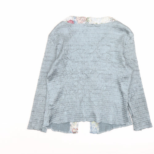 EAST Womens Green Polyester Basic Blouse Size M V-Neck