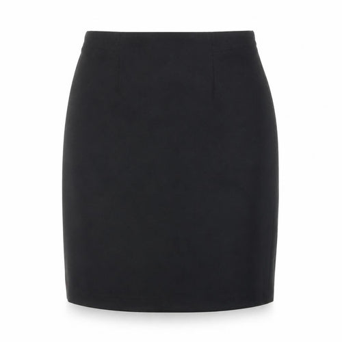 Design Essentials Womens Black Viscose Straight & Pencil Skirt Size 14 Zip