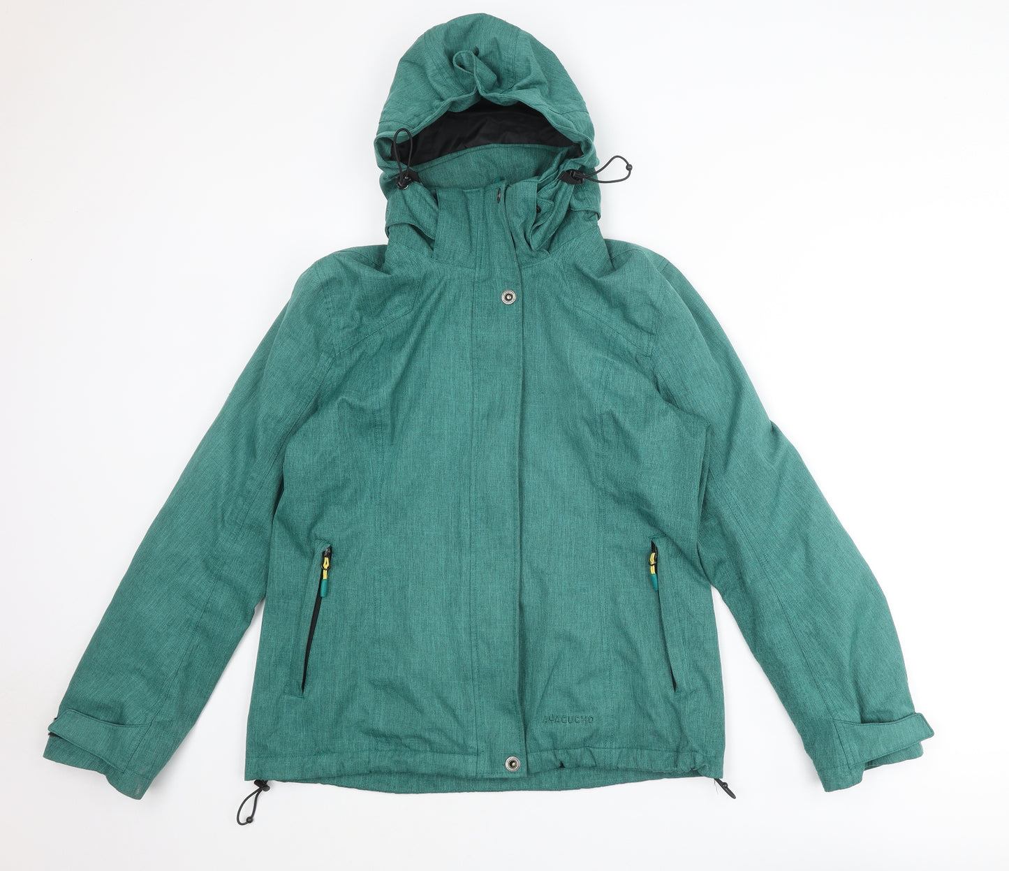 Ayacucho Mens Green Windbreaker Jacket Size S Zip