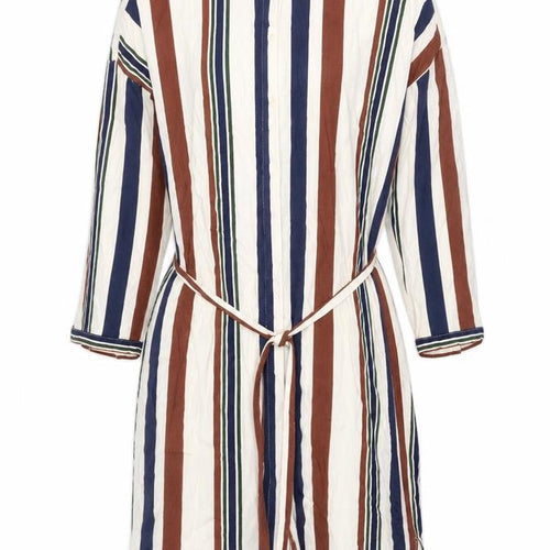 Topshop Womens Multicoloured Striped Viscose Shirt Dress Size 8 Collared Button