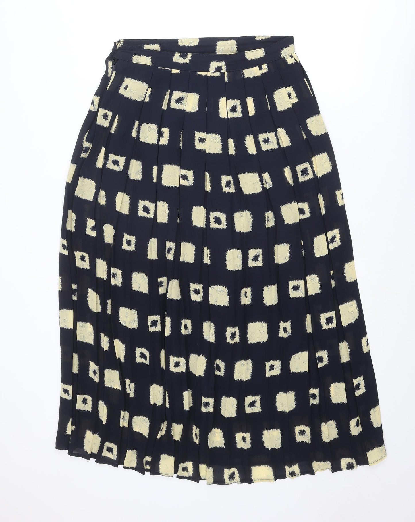 Tagg Womens Blue Geometric Polyester Maxi Skirt Size 14 Zip