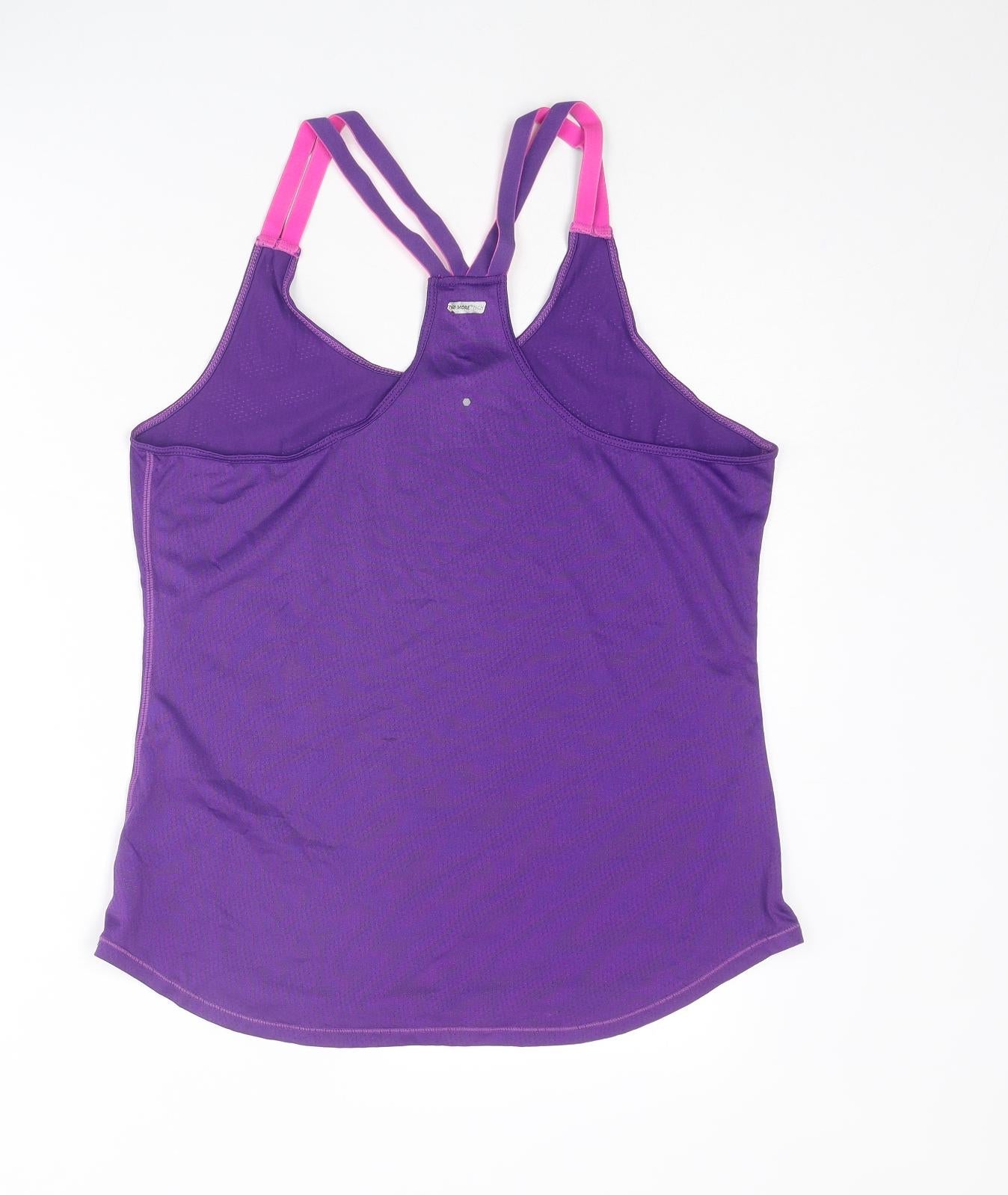 Athletic Works Womens Purple Polyester Pullover Tank Size M Scoop Neck Pullover