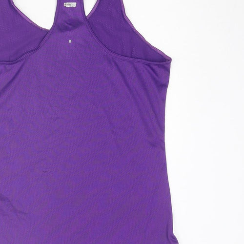 Athletic Works Womens Purple Polyester Pullover Tank Size M Scoop Neck Pullover