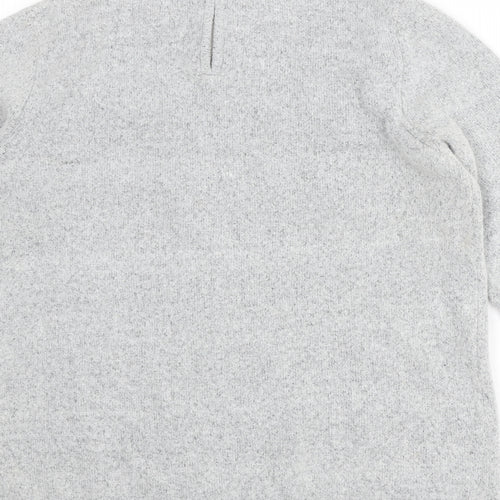 Dorothy Perkins Womens Grey Crew Neck Acrylic Pullover Jumper Size 12
