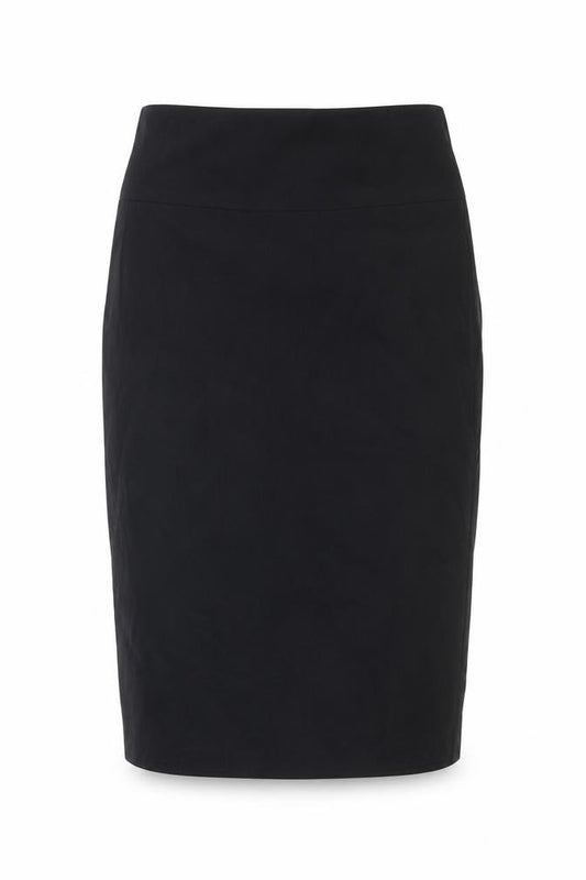 Front view of TALLY WEiJL women’s beige viscose bandage skirt, size UK 8