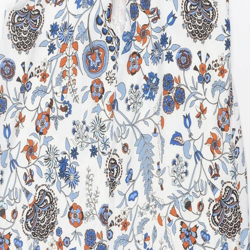H&M Womens Multicoloured Geometric Polyester A-Line Size 10 Boat Neck Tie
