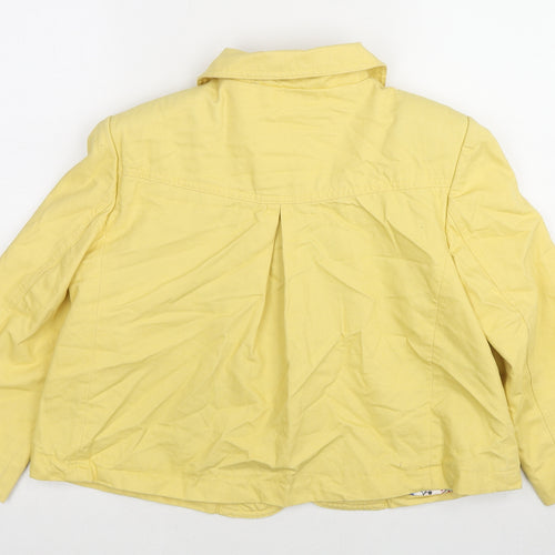 New Look Womens Yellow Jacket Size 12 Zip