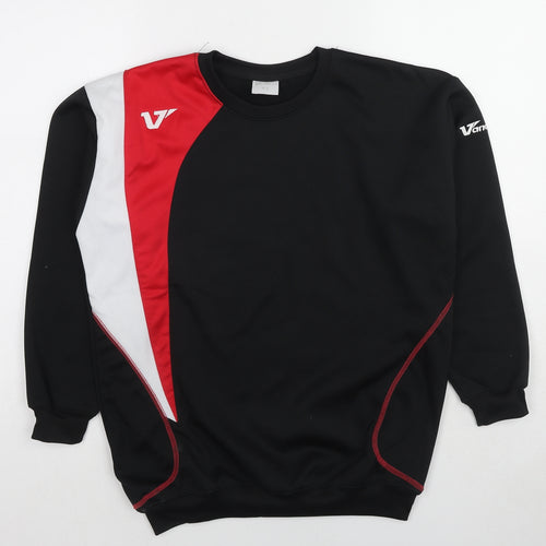 Vandanel Boys Black Colourblock Polyester Pullover Sweatshirt Size 10-11 Years Pullover - Age 10-12Years
