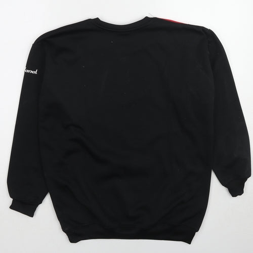 Vandanel Boys Black Colourblock Polyester Pullover Sweatshirt Size 10-11 Years Pullover - Age 10-12Years