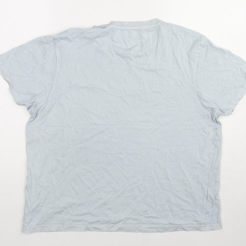 Jack Wills Womens Blue Cotton Basic T-Shirt Size 14 Round Neck