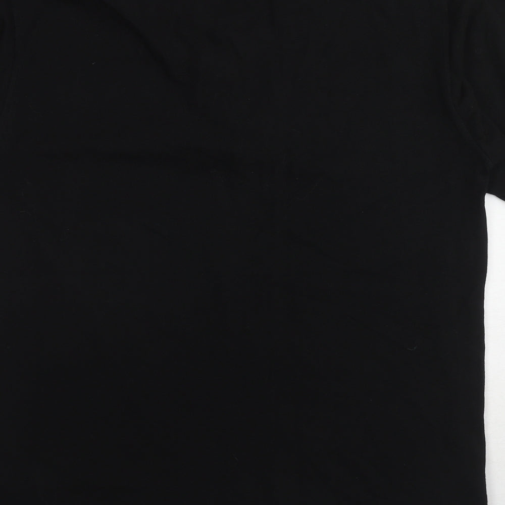 Eddie Stobart Mens Black Cotton Polo Size M Collared Button