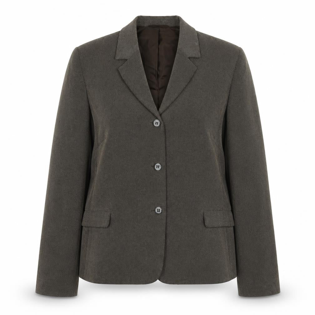 Front view of Next women’s brown polyester jacket blazer, size UK 14