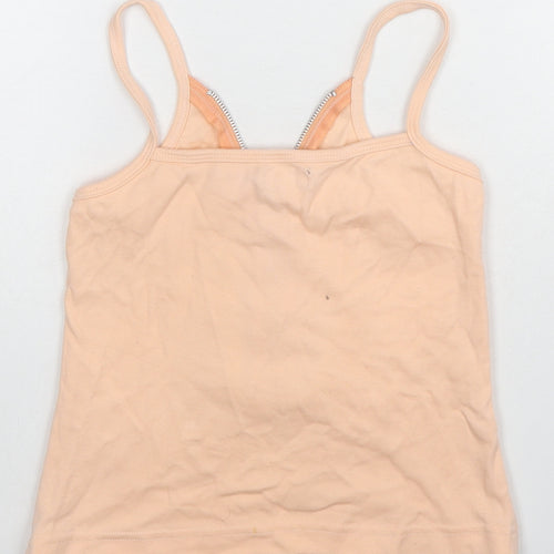 Influence Womens Beige Polyester Basic Tank Size S V-Neck - Size S-M
