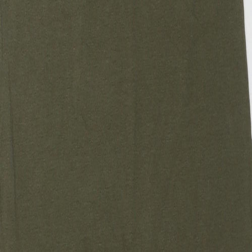 VILA Womens Green Cotton Maxi Size S Scoop Neck Pullover