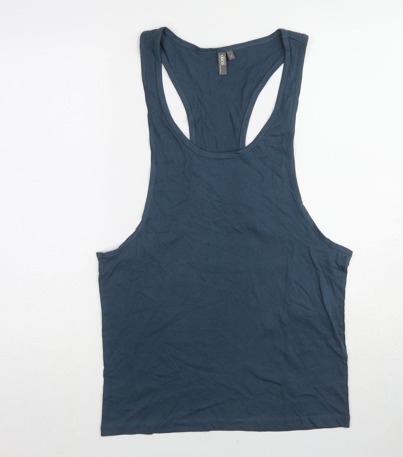 ASOS Mens Blue Cotton T-Shirt Size XS Round Neck