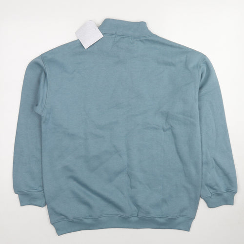 DSY-ST Womens Blue Polyester Pullover Sweatshirt Size 8 Pullover
