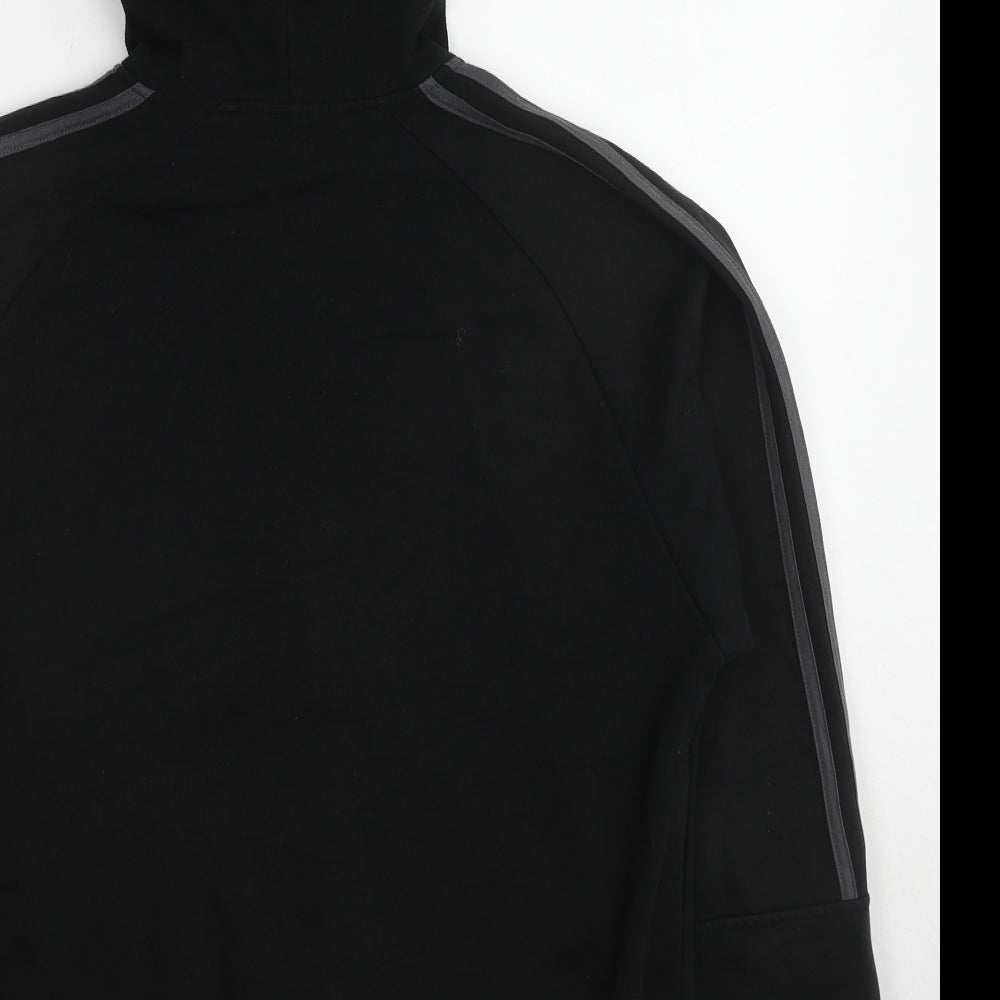HEAD Mens Black Cotton Full Zip Hoodie Size M