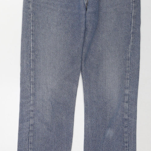 Levi's Mens Blue Cotton Straight Jeans Size 30 in L30 in Regular Zip