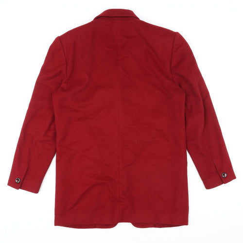 Dana Buchman Womens Red Jacket Blazer Size 4 Button