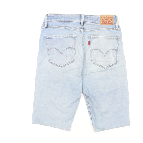 Levi's Womens Blue Cotton Skimmer Shorts Size 30 L11 in Regular Zip