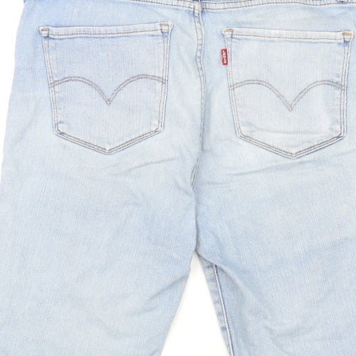 Levi's Womens Blue Cotton Skimmer Shorts Size 30 L11 in Regular Zip