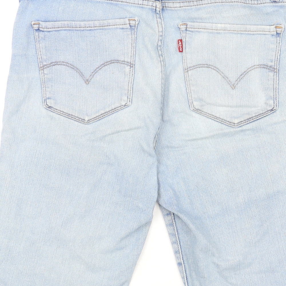Levi's Womens Blue Cotton Skimmer Shorts Size 30 L11 in Regular Zip