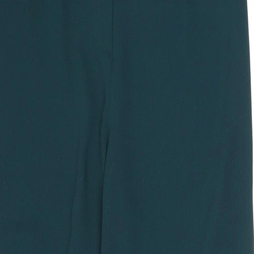 Debenhams Womens Blue Polyester Trousers Size 14 L30 in Regular Zip